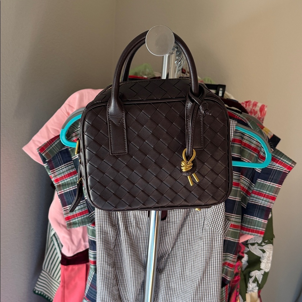 Brown Woven Purse